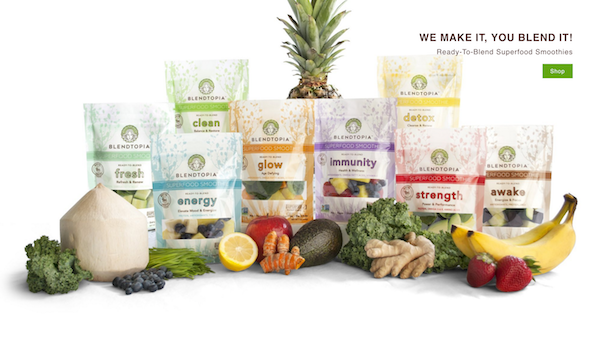 Blendtopia, Ready-To-Blend Superfood Smoothie