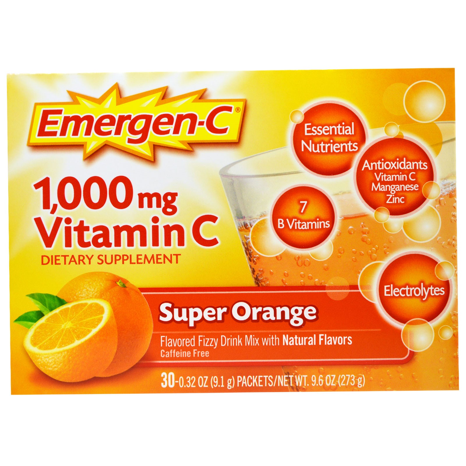 Emergen-C Super Orange Dietary Supplement
